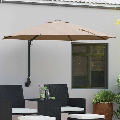 Tuinparasol 248 X 248 X 148 Cm Polyester En Staal
