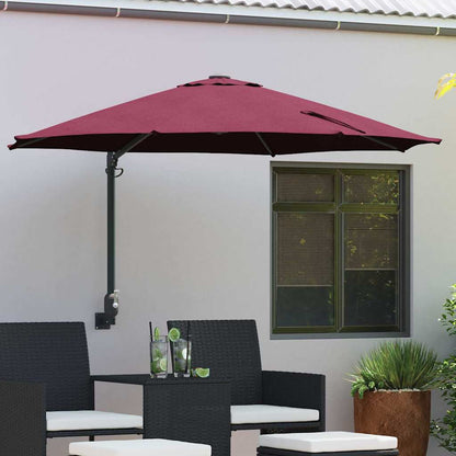 Tuinparasol 248 X 248 X 148 Cm Polyester En Staal