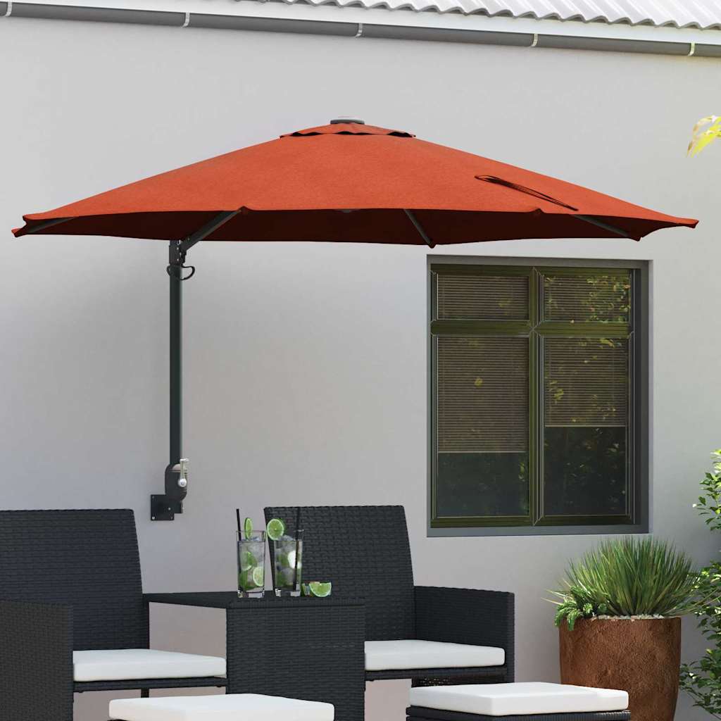 Tuinparasol 248 X 248 X 148 Cm Polyester En Staal