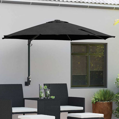 Tuinparasol 248 X 248 X 148 Cm Polyester En Staal
