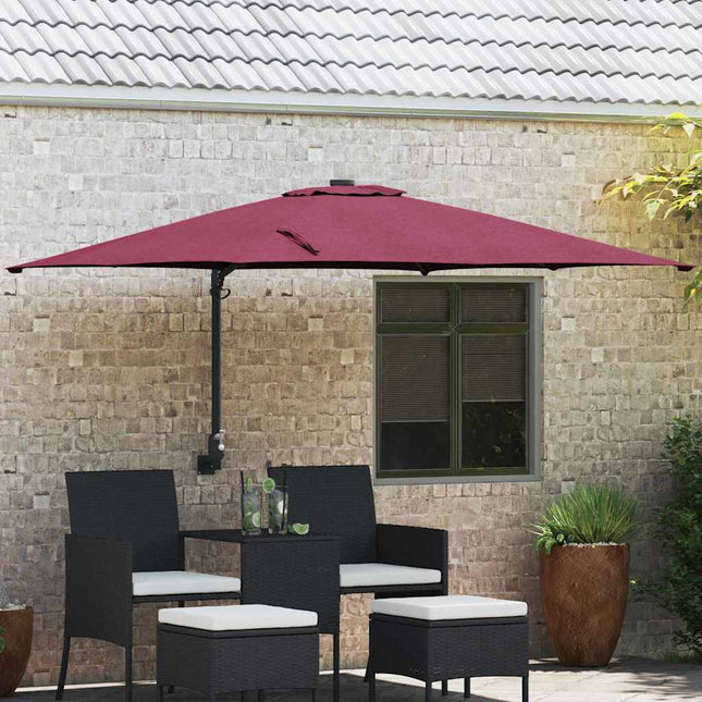 Tuinparasol 248,5 X 247,5 X 160 Cm Polyester En Staal
