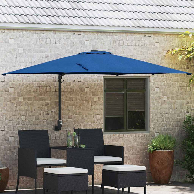 Tuinparasol 248,5 X 247,5 X 160 Cm Polyester En Staal