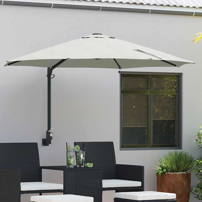 Tuinparasol 248 X 248 X 148 Cm Polyester En Staal