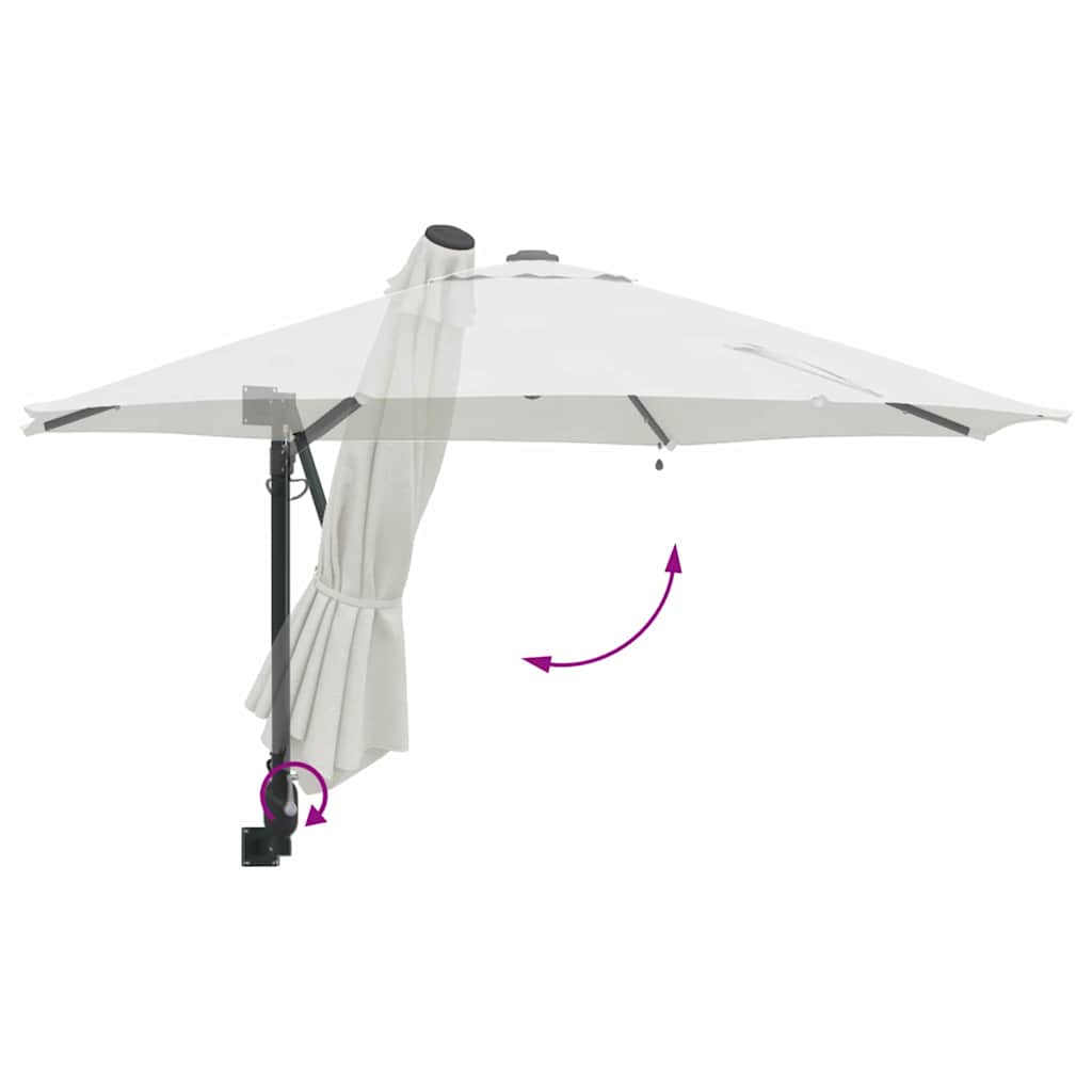Tuinparasol 248 X 248 X 148 Cm Polyester En Staal
