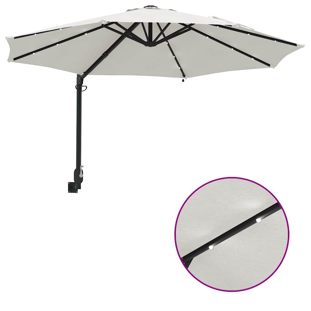 Tuinparasol 248 X 248 X 148 Cm Polyester En Staal