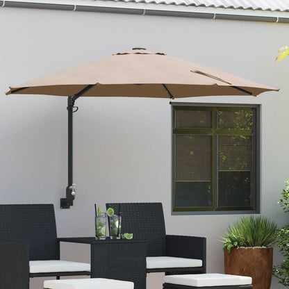 Tuinparasol 248 X 248 X 148 Cm Polyester En Staal