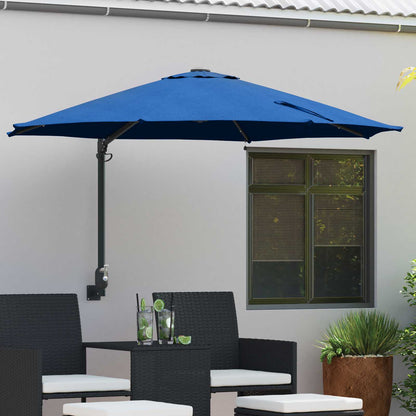 Tuinparasol 248 X 248 X 148 Cm Polyester En Staal