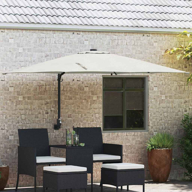Tuinparasol 248,5 X 247,5 X 160 Cm Polyester En Staal