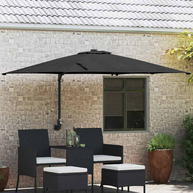 Tuinparasol 248,5 X 247,5 X 160 Cm Polyester En Staal