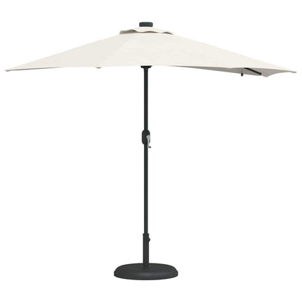 Tuinparasol 294 X 150 X 223 Cm Polyester En Staal