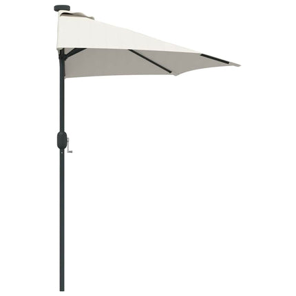 Tuinparasol 294 X 150 X 223 Cm Polyester En Staal