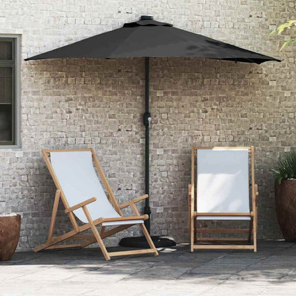 Tuinparasol 294 X 150 X 223 Cm Polyester En Staal