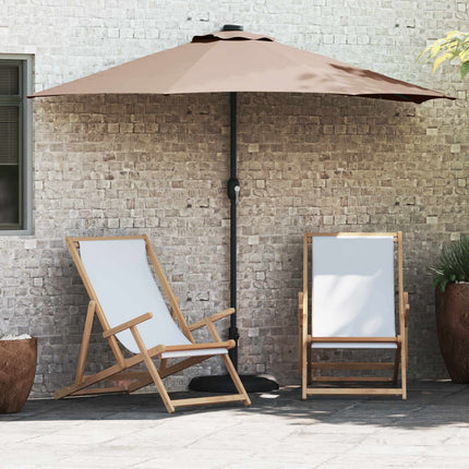 Tuinparasol 294 X 150 X 224 Cm Polyester En Staal