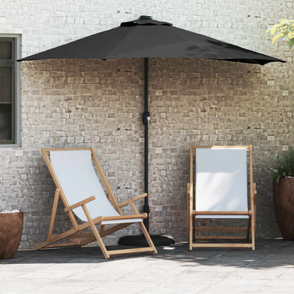 Tuinparasol 294 X 150 X 224 Cm Polyester En Staal