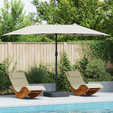 Tuinparasol 385 X 209 X 244 Cm Polyester En Staal