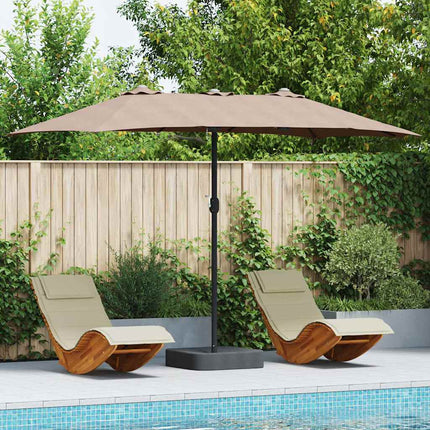 Tuinparasol 385 X 209 X 244 Cm Polyester En Staal