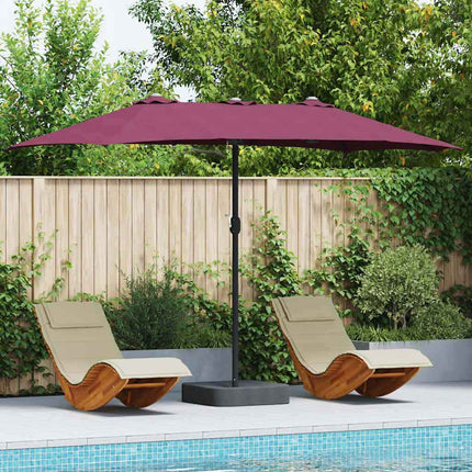 Tuinparasol 385 X 209 X 244 Cm Polyester En Staal