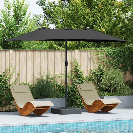 Tuinparasol 385 X 209 X 244 Cm Polyester En Staal