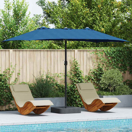 Tuinparasol 385 X 209 X 244 Cm Polyester En Staal