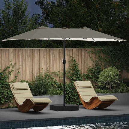 Tuinparasol En Antraciet 385 X 209 X 244 Cm Polyester