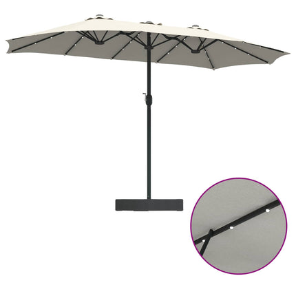 Tuinparasol En Antraciet 385 X 209 X 244 Cm Polyester