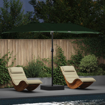 Tuinparasol En Antraciet 385 X 209 X 244 Cm Polyester