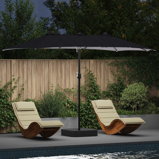 Tuinparasol En Antraciet 385 X 209 X 244 Cm Polyester