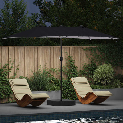 Tuinparasol En Antraciet 385 X 209 X 244 Cm Polyester