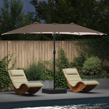 Tuinparasol En Antraciet 385 X 209 X 244 Cm Polyester
