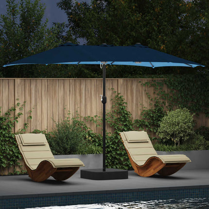 Tuinparasol En Antraciet 385 X 209 X 244 Cm Polyester