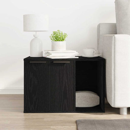Kattenbakomheining Bewerkt Hout
