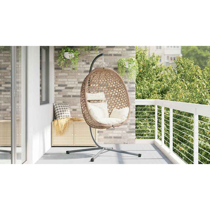 Hangende Ei-Stoel 104 X 100 X 191 Cm Poly Rattan