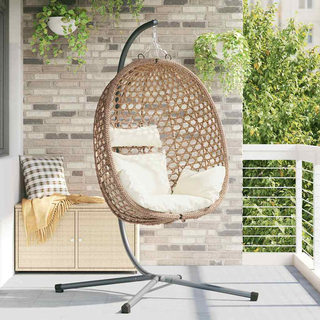 Hangende Ei-Stoel 104 X 100 X 191 Cm Poly Rattan