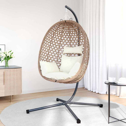 Hangende Ei-Stoel 104 X 100 X 191 Cm Poly Rattan