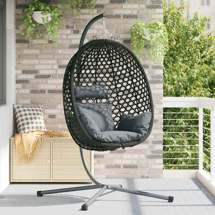Hangende Ei-Stoel 104 X 100 X 191 Cm Poly Rattan
