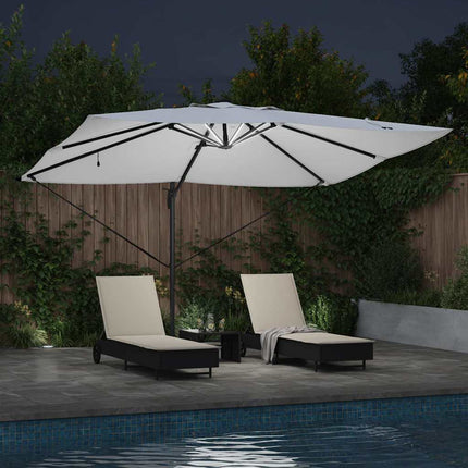 Parasol Met Slot 352 X 251 X 265 Cm Polyester En Aluminium