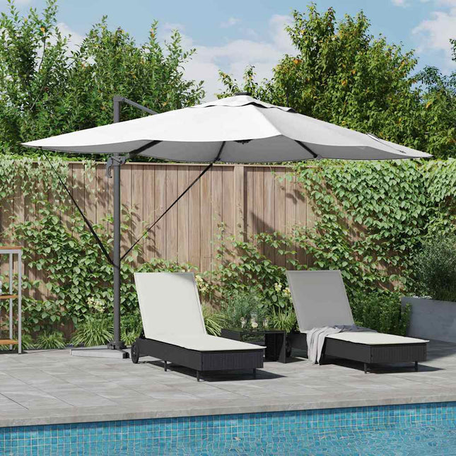 Parasol Met Slot 352 X 251 X 265 Cm Polyester En Aluminium