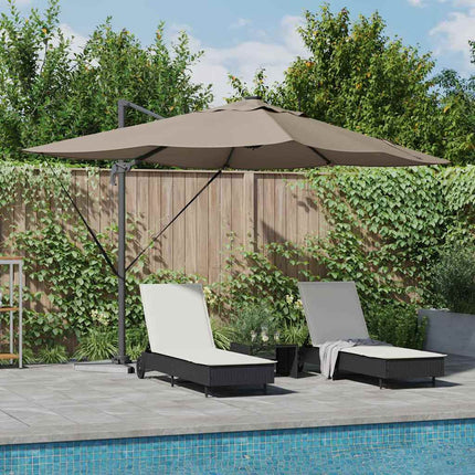 Parasol Met Slot 352 X 251 X 265 Cm Polyester En Aluminium