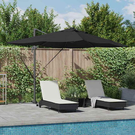 Parasol Met Slot 352 X 251 X 265 Cm Polyester En Aluminium