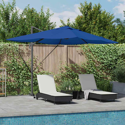 Parasol Met Slot 352 X 251 X 265 Cm Polyester En Aluminium