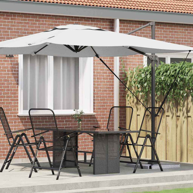 Roma Parasol Beige 286 X 284 X 265 Cm Aluminium En Polyester