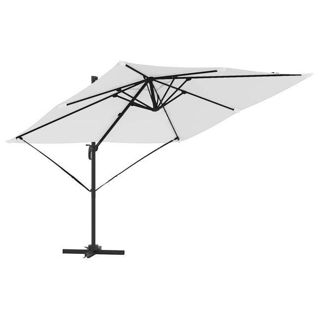 Roma Parasol Beige 286 X 284 X 265 Cm Aluminium En Polyester