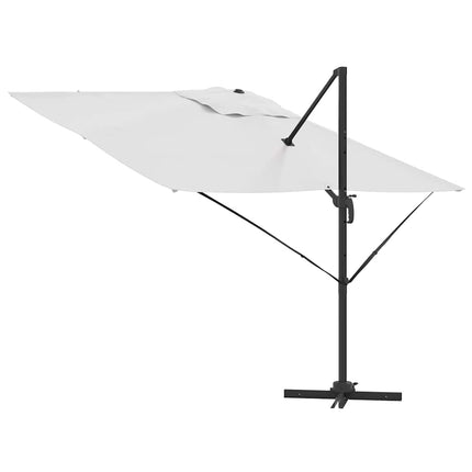 Roma Parasol Beige 286 X 284 X 265 Cm Aluminium En Polyester