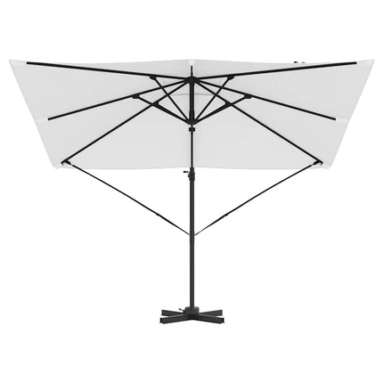 Roma Parasol Beige 286 X 284 X 265 Cm Aluminium En Polyester