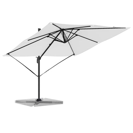Roma Parasol Beige 286 X 284 X 265 Cm Aluminium En Polyester