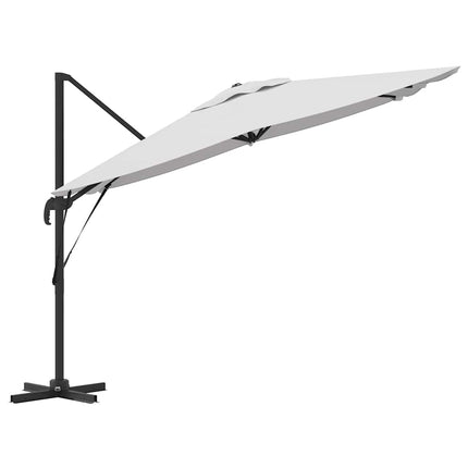 Roma Parasol Beige 286 X 284 X 265 Cm Aluminium En Polyester