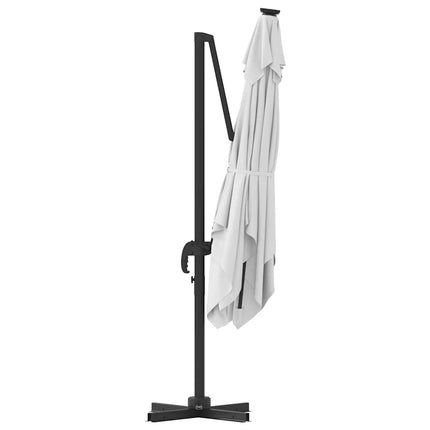 Roma Parasol Beige 286 X 284 X 265 Cm Aluminium En Polyester