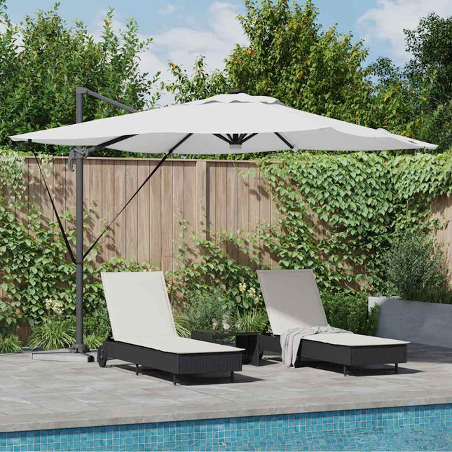 Roma Parasol Beige 286 X 284 X 270 Cm Aluminium En Polyester