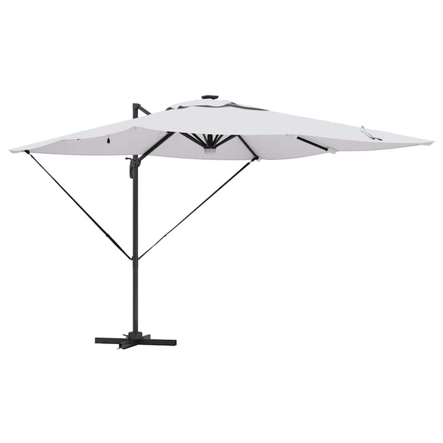 Roma Parasol Beige 286 X 284 X 270 Cm Aluminium En Polyester