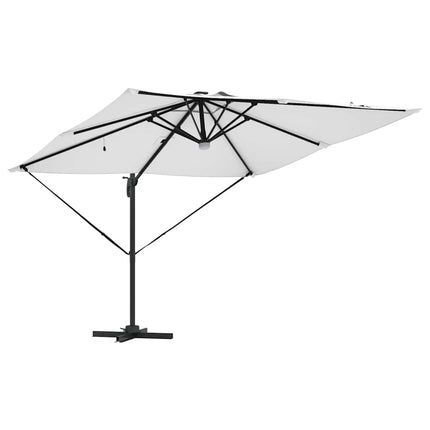 Roma Parasol Beige 286 X 284 X 270 Cm Aluminium En Polyester